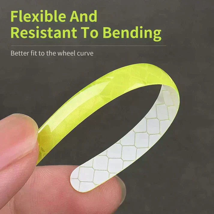 Car & Bike Wheel Hub Reflective Luminous Stickers