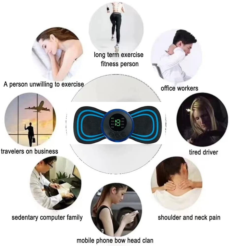 EMS Foot Massager & Butterfly Mini Massager Combo (Pack of 2)