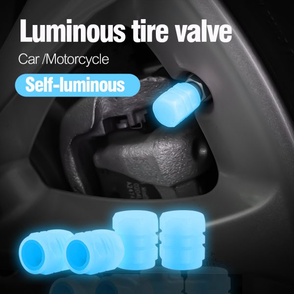Universal Luminous Tire Valve Cap 4 Pack & 8 Pack. (Special Offer on 8 Pack)