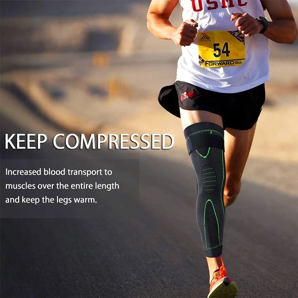 Long Compression Knee Sleeve Braces For Pain Relief