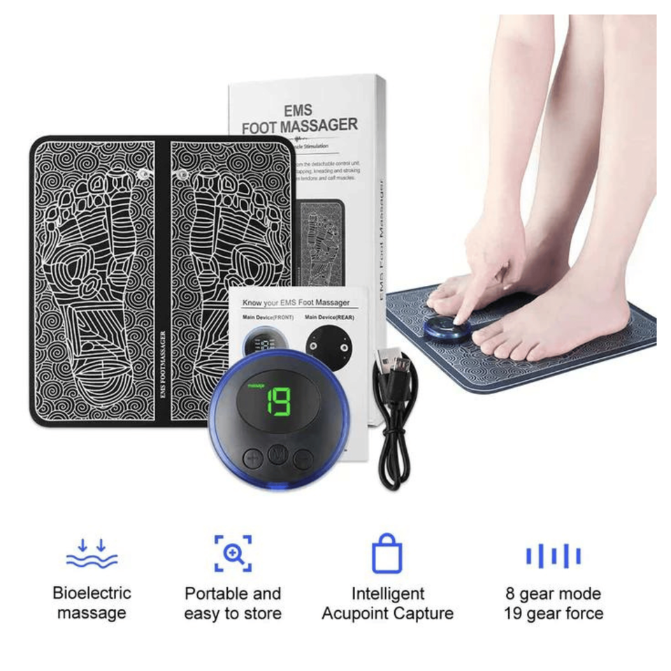 EMS Foot Massager & Butterfly Mini Massager Combo (Pack of 2)