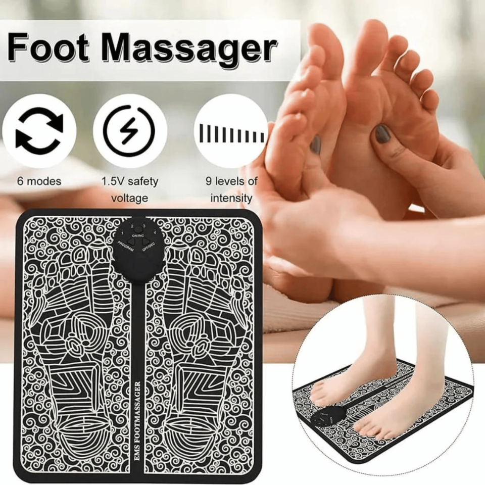 EMS Foot Massager & Butterfly Mini Massager Combo (Pack of 2)
