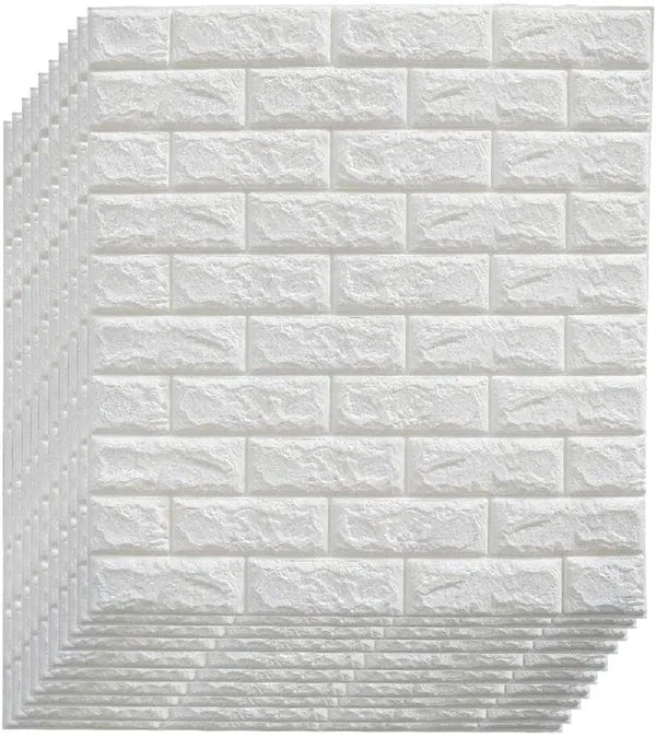 3D Waterproof Foam Brick Wallpaper - (2.25 X 2.50 Feet)