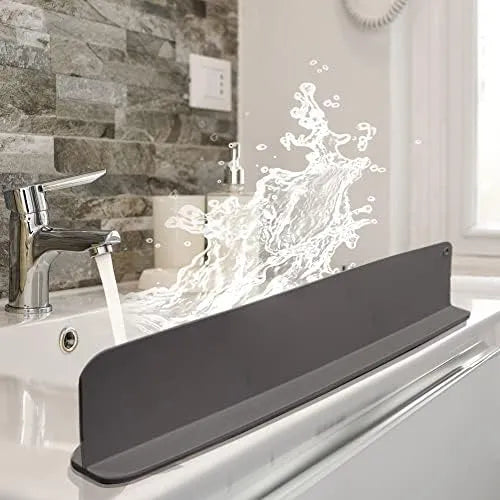 Silicone Sink Water Splash Guard With Suction for Kitchen & Bathroom Faucets