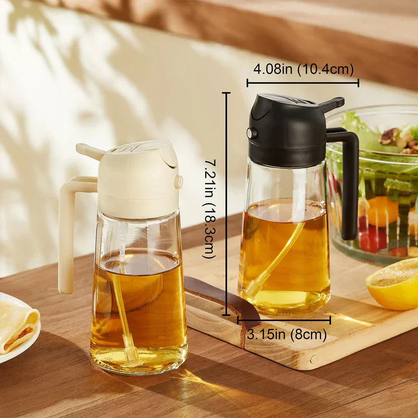 2 in 1 Oil Dispenser & Spray Jug - 470ML