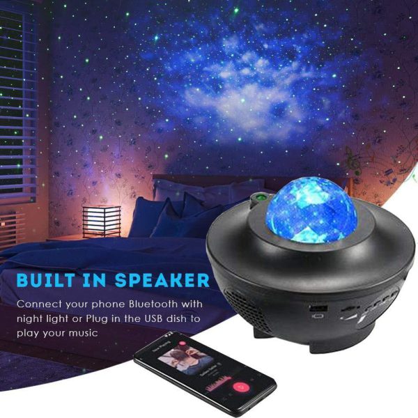 Galaxy Bluetooth Speaker Projector Lamp