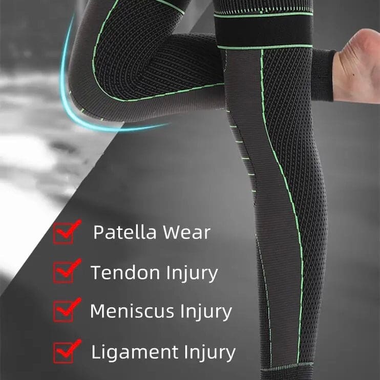 Long Compression Knee Sleeve Braces For Pain Relief