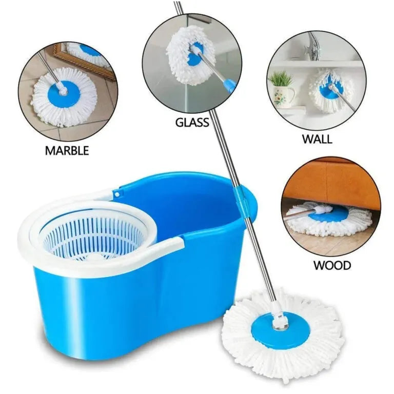 Magic Spin Mop Set – 360 Degree Microfiber Mop Head Home Clean Tools Microfiber