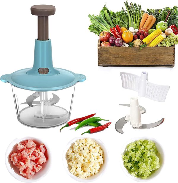 Hand Push Vegetable Chopper 1.5L/2L