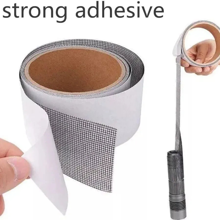 3 Meter Mesh Roll Tape | Self-Adhesive Window Screen Repair Patch | Anti-Insect Fiberglass