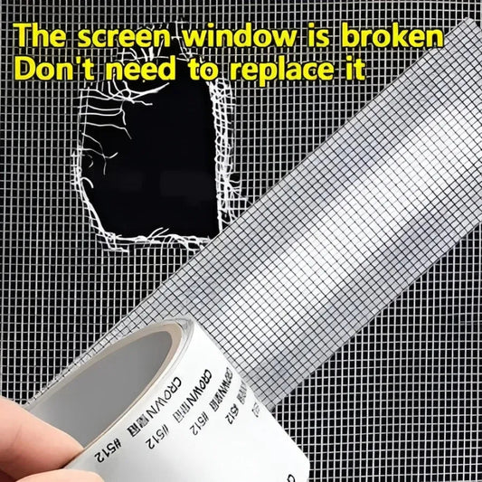 3 Meter Mesh Roll Tape | Self-Adhesive Window Screen Repair Patch | Anti-Insect Fiberglass