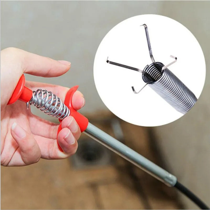 Flexible Drain Pipe Cleaning Tool with Claw Grabber
