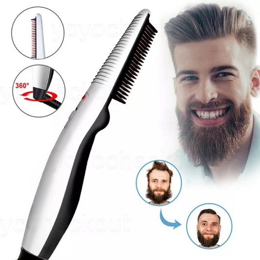 Multifunctional Hair Comb Beard Straightener & Curler