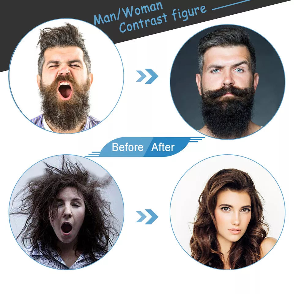 Multifunctional Hair Comb Beard Straightener & Curler